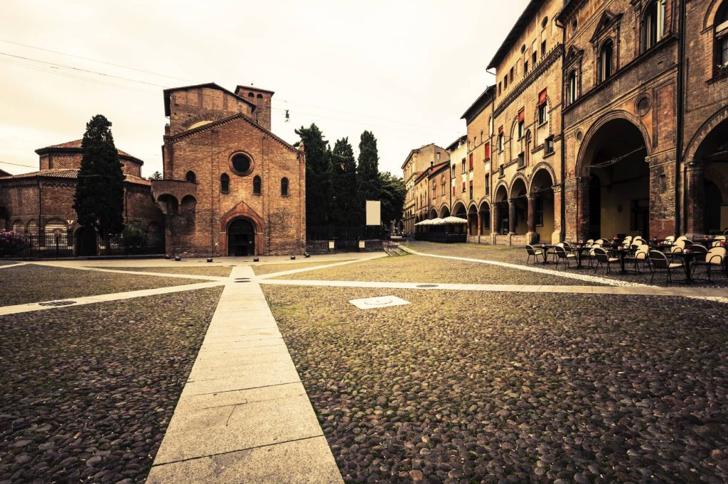 A courtyard in Bologna