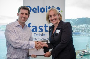 Glen accepting the award