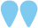 Blue speech marks