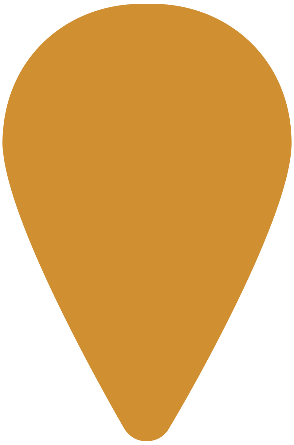 Marker dark yellow Gold location marker